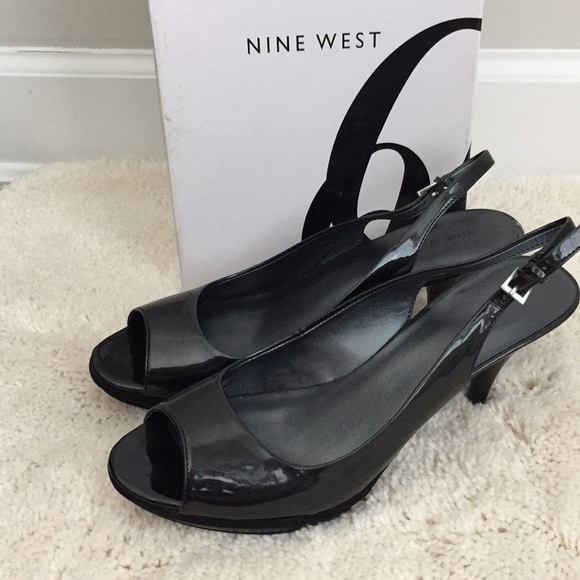 Nine West Shoes - NWT(with box) Nine West black patent leather heels